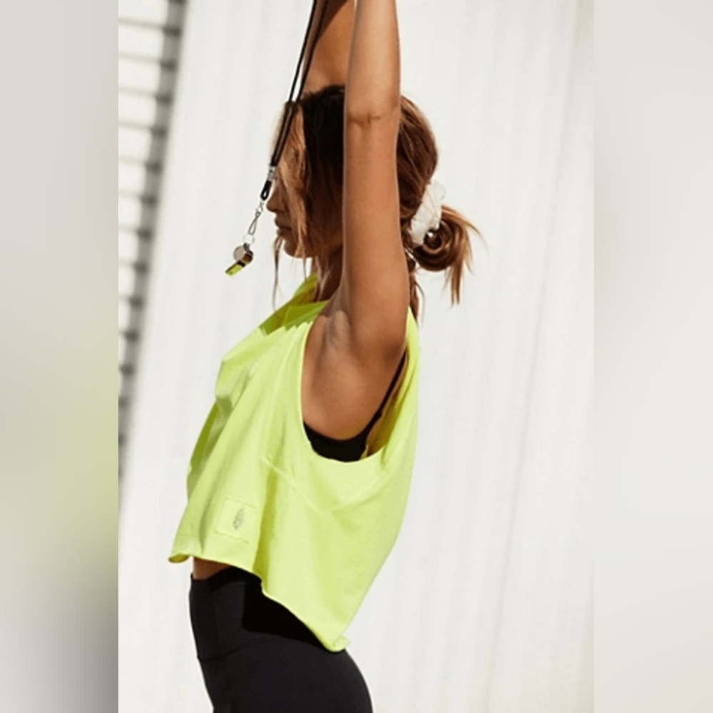 NWOT FP Movement Inspire Tank Top In Highlighter Yellow